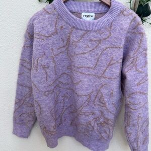 FRNCH Paris Nile Oversized Pullover Acrylic Blend Sweater Sz L